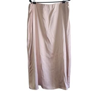 French Connection‎ Satin Skirt Dusty Pink Mid Length Evening Party XXL